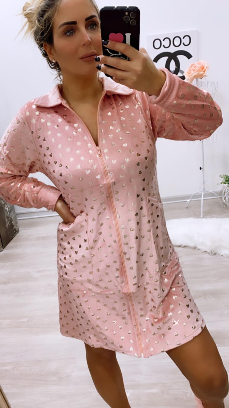 Rosy dressing gown