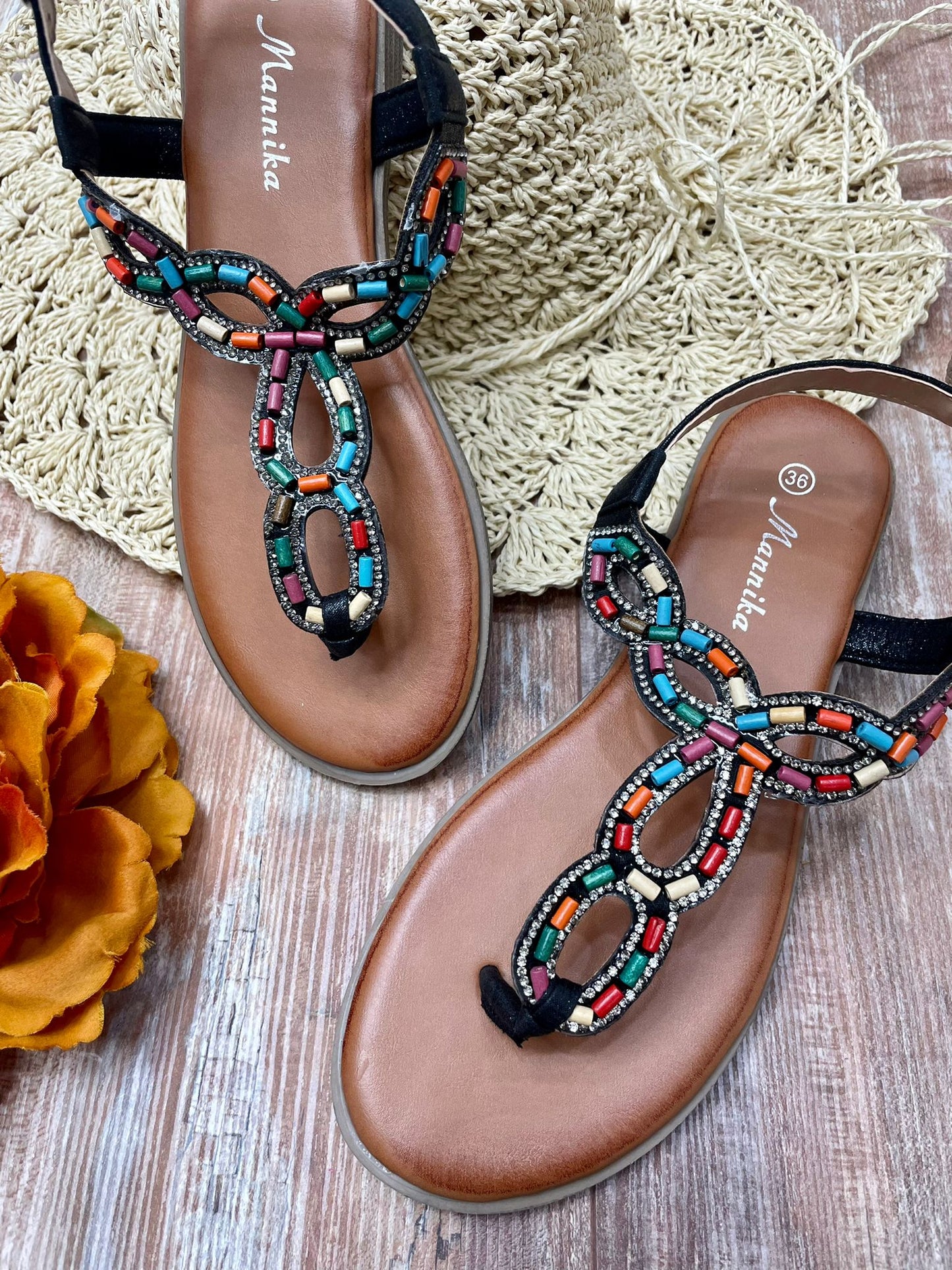 Sandalo S060249 Nero