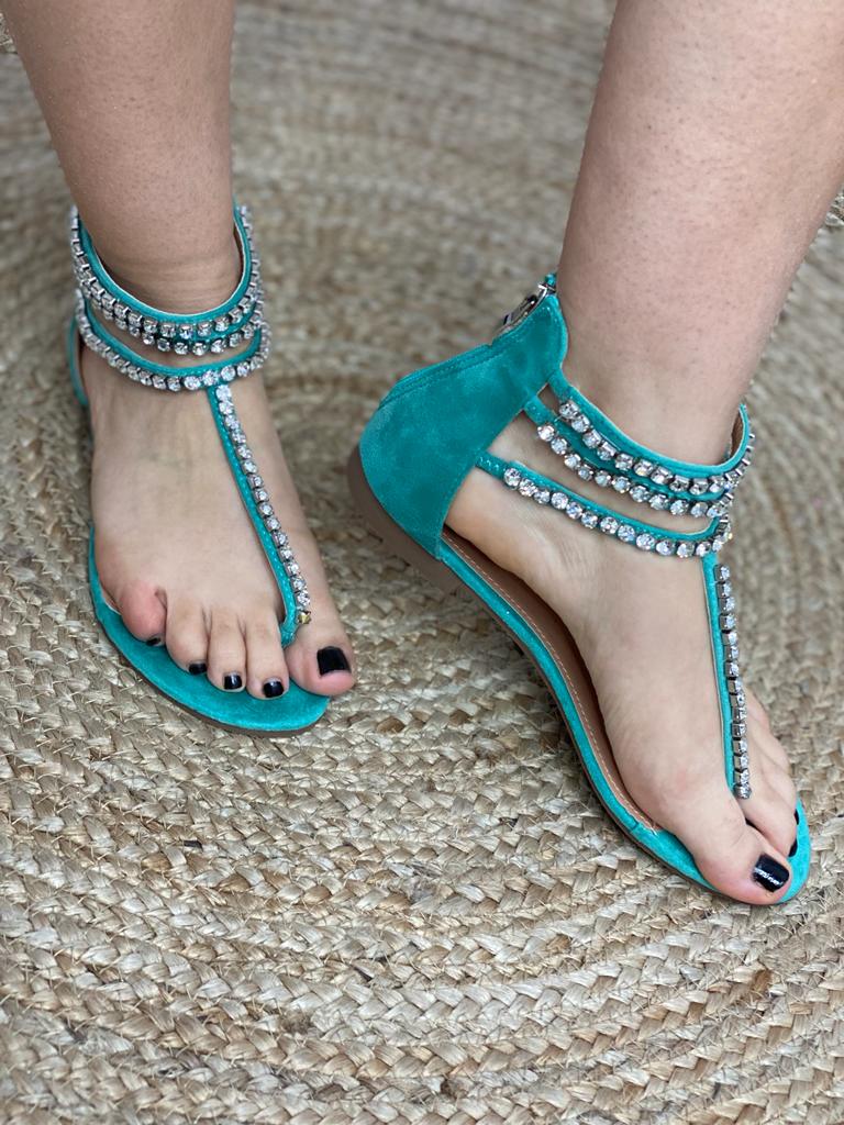 Sandalo J2567 Verde Acqua