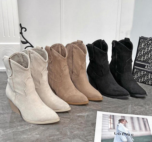 Beige JH21-36 ankle boot