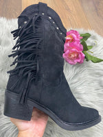 YY6780 black ankle boot