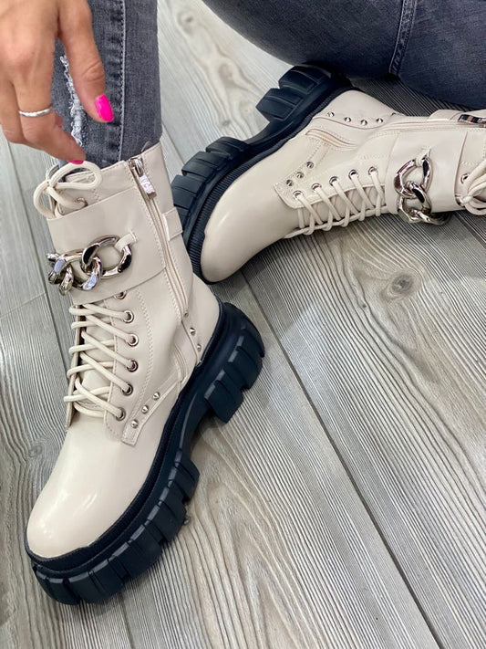 Botte Beige K60 Botte de cheville