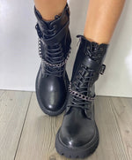Boot del tobillo 25109-4 negro