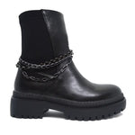 Black Q668 ankle boot