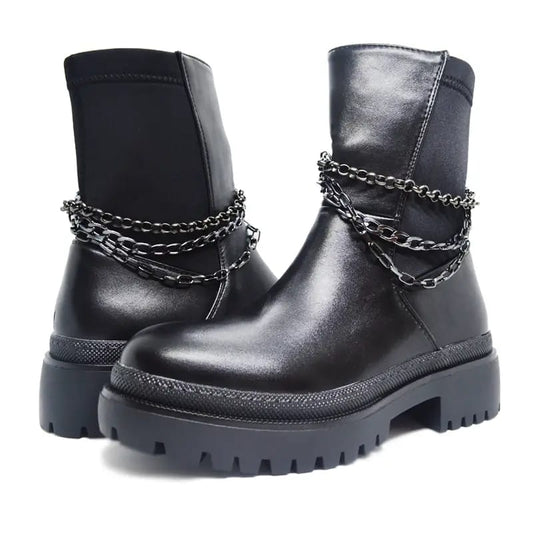 Bota de tobillo negro Q668