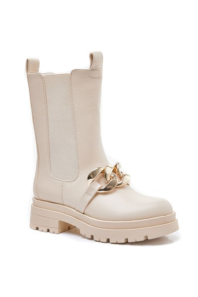 8390 beige ankle boot