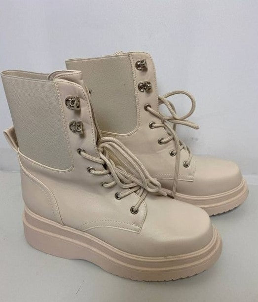 Bota de tobillo beige ms2016