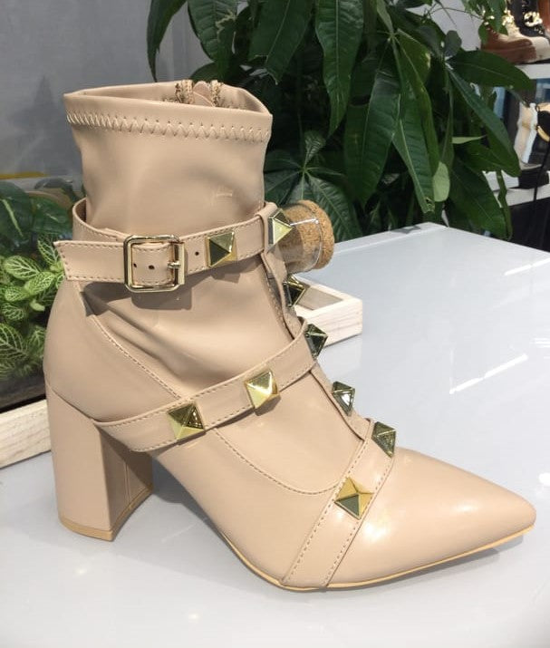 Beige Y2044 ankle boot