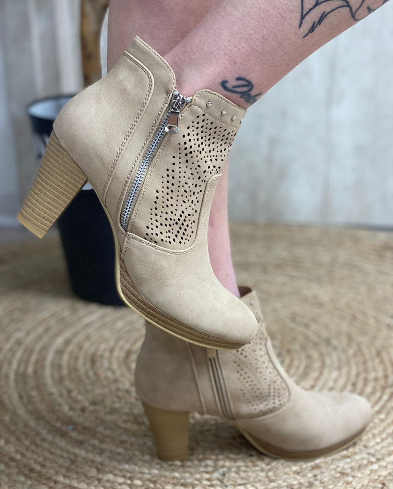 Beige JH20-20 ankle boot