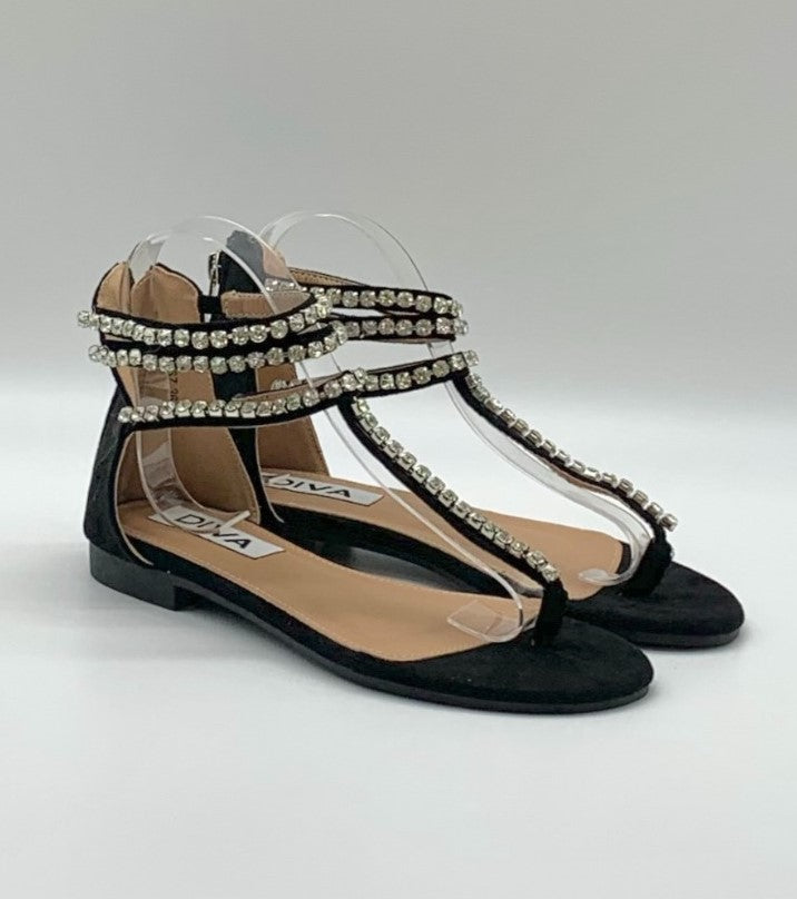 Sandalia negra J2567