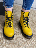 MT88 mustard ankle boot