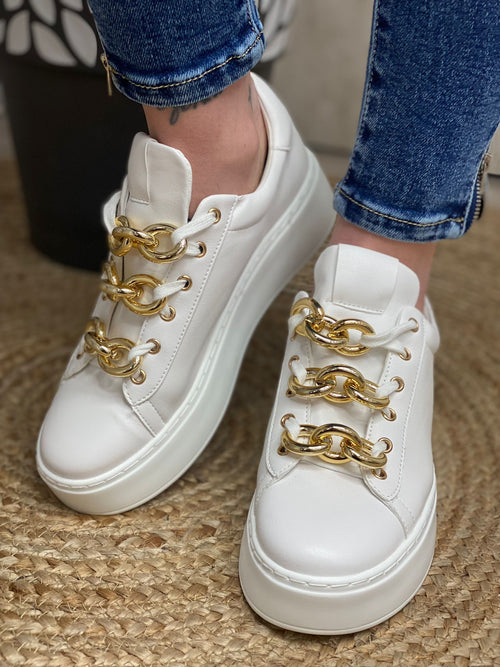 Sneakers AB2309-1 Bianco